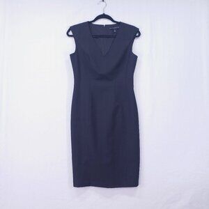 White House Black Market Sheath Dress 4 Classic Black Elegant Cocktail Formal